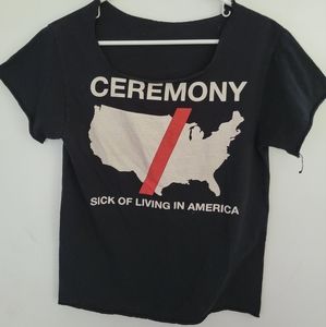 CEREMONY band tee Size Women's Medium